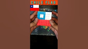 Chile flag 🔥 #shorts #rubikscube