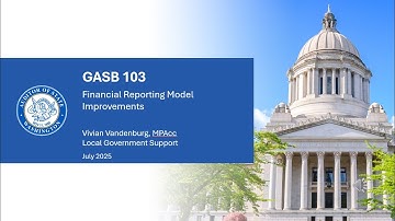 Introduction to the Financial Reporting Model Improvements, GASB 103