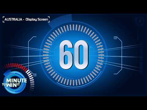 Minute to Win It AUS (Display Screen Timer) || M2WI - Every Second Counts