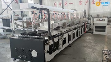 Automatic Corrugated Partition Assembler Machine with stacker part #partition #assembler