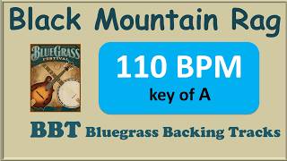 Black Mountain Rag 110 bpm backing track in A