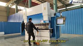 WE67K-100T/2500 CNC Press Brake with DA-66T, 8+1 axis bending machine
