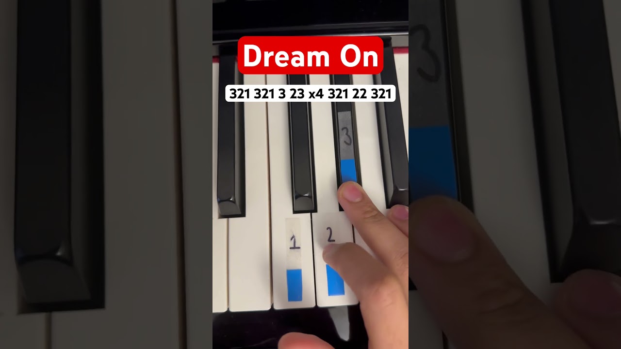Dream On - Aerosmith - Easy Piano Tutorial