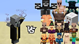 Minecraft all mobs vs evoker fight:This Was Unexpected!! #minecraft #gaming