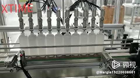 Fully automatic disinfectant, alcohol gel, hand sanitizer, filling line.
