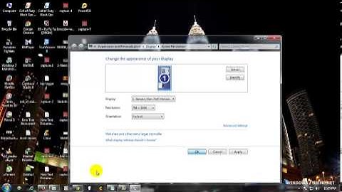 How to rotate the screen in windows 7