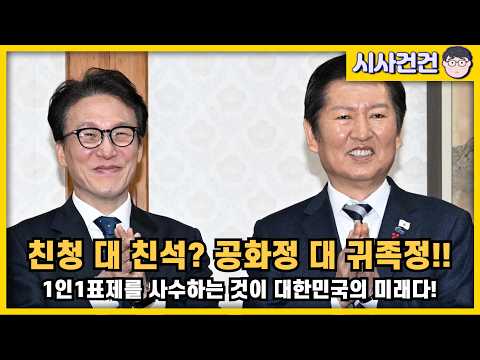 [편집본] 이번 전당대회의 의미! 친석 대 친청? 아니다 공화정 대 귀족정의 대결이다! 1인1표제를 지켜야 대한민국을 지킨다!