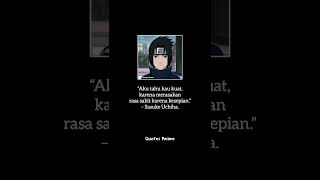 Kata-kata Sasuke:merasakan rasa sakit karena kesepian#shorts #anime #narutoshippuden #quotes #naruto