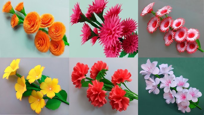 DIY Mini Paper Flowers 🌸 How to Make Small Paper Flower Easy 🌸 Tiny Paper  Crafts 