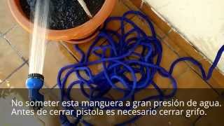 Manguera Extensible 15m-30m Multiposiciones de Riego ligera Magic Hose