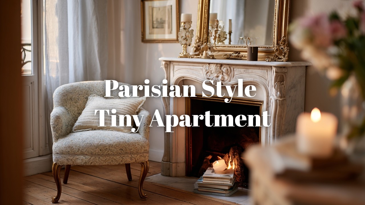 🗼 Неподвластный времени декор в парижском стиле в крошечной французской квартире