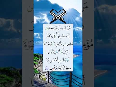 م ن ع م ل ص ال ح ا م ن ذ ك ر أ و أ نث ى و ه و م ؤ م ن