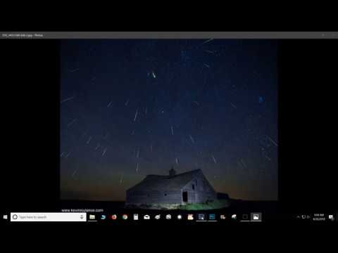 A Simple Way to Make a Meteor Shower Composite Image in Photoshop