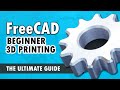 FreeCAD For Beginners p.1 - UI, Sketching, Constraints, Extruding, and 3D Printing