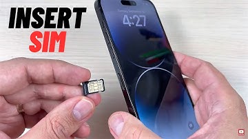 How to INSERT / REMOVE SIM Card on iPhone 14 ( Plus, Pro & Pro Max )