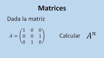 Operaciones con matrices - Ejercicio 03 - potencia n-ésima de la matriz