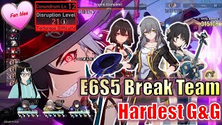 E6S5 Break Team Boothill Xueyi Harmony MC Ruan Mei SURVIVING OR THRIVING IN G&G? *V12D21* Last Boss