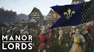 Manor Lords Gameplay  Building a Military  Part 5