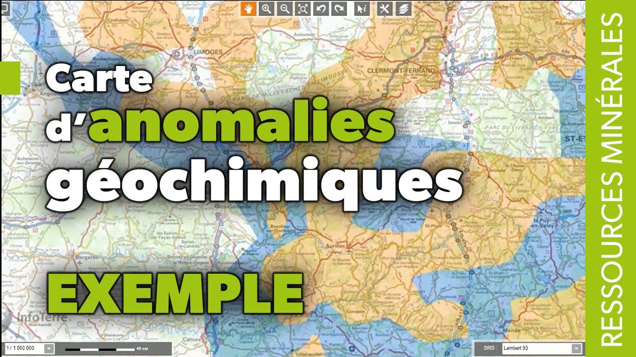 Carte d'anomalies géochimiques on vous donne un exemple ! YouTube — free download