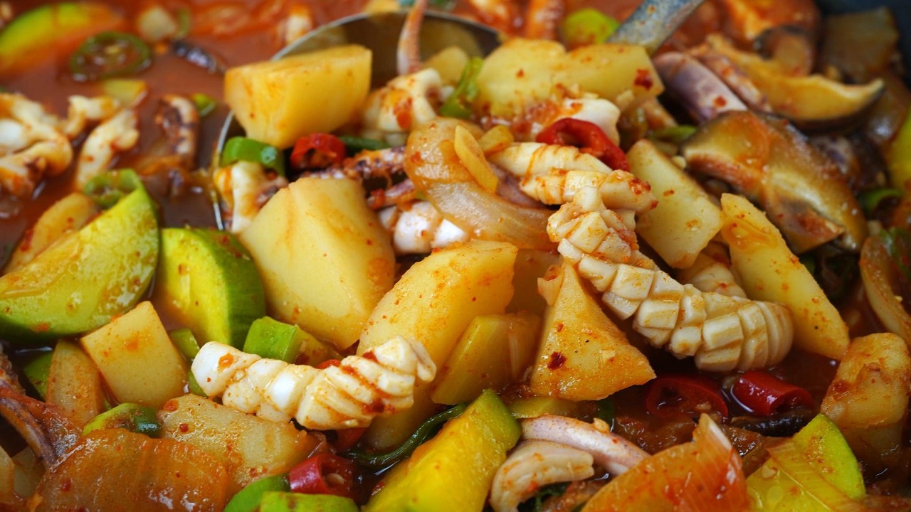 감자 오징어찌개 | 국물까지 싹 비웁니다