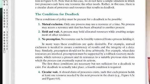 U03-5 Deadlock Prevention, Avoidance and Detection