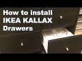 How to install Kallax Drawers from IKEA #IKEA #Kallax