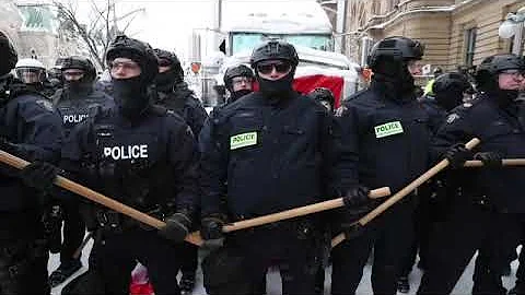 Tribute Convoy to Canada Freedom Truckers Sound of Silence Disturbed Heavy Metal Version