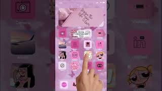 iOS 15 Home Screen idea Aesthetic themes Pink, Girly, Fashion, app icons, Widgets & Wallpapers