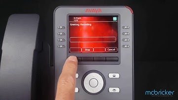 Record Voicemail Greeting J169 J179 Avaya IPOffice McBricker