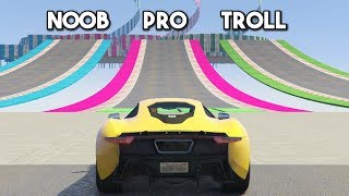 ¿QUÉ CAMINO ESCOGERIAS? CARRERA TROLL! - GTA V ONLINE