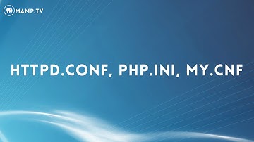 24 MAMP PRO and httpd.conf, php.ini, my.cnf