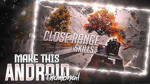 Make This Amazing Pubg Mobile Montage Thumbnail On Android |RAZE Gfx