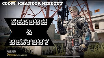 Call of duty mobile| multiplayer ranked| search and destroy| khandor hideout| mobile gaming 📱🎮🕹️