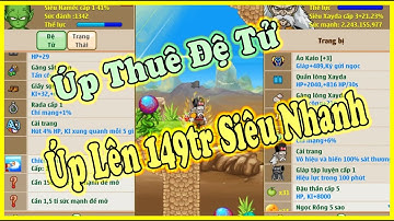 Úp Đệ Tử Thuê Cách Úp Đệ Tử Lên 149tr SM Siêu Nhanh ||  Ngọc Rồng Online