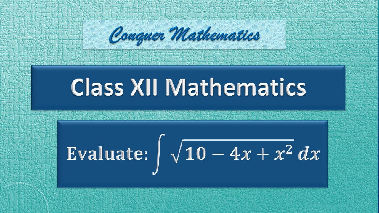 Finding The Integral Of Sqrt 10 4x x 2 W r t X Integration calculus-definite-vs-indefinite-integral-of-exponential-function