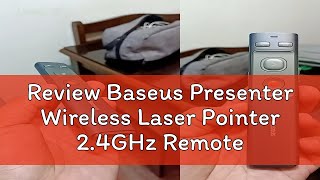 Review Baseus Presenter Wireless Laser Pointer 2.4GHz Remote Controller for Mac Win Projector Power