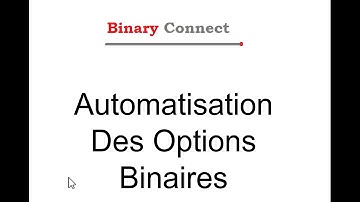 BinaryConnect automatisation des options binaires avec MT4 FR