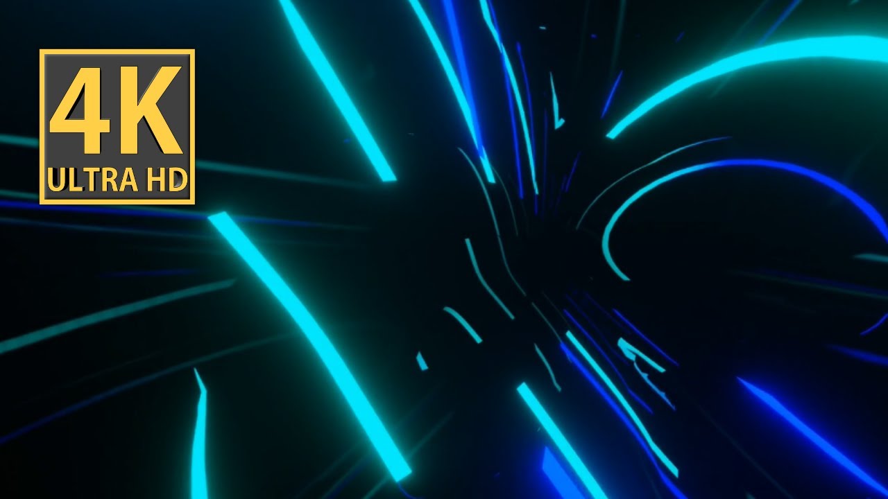 VJ LOOP NEON Teal Blue Party Abstract Background Video 4k Visual SCI-FI ...