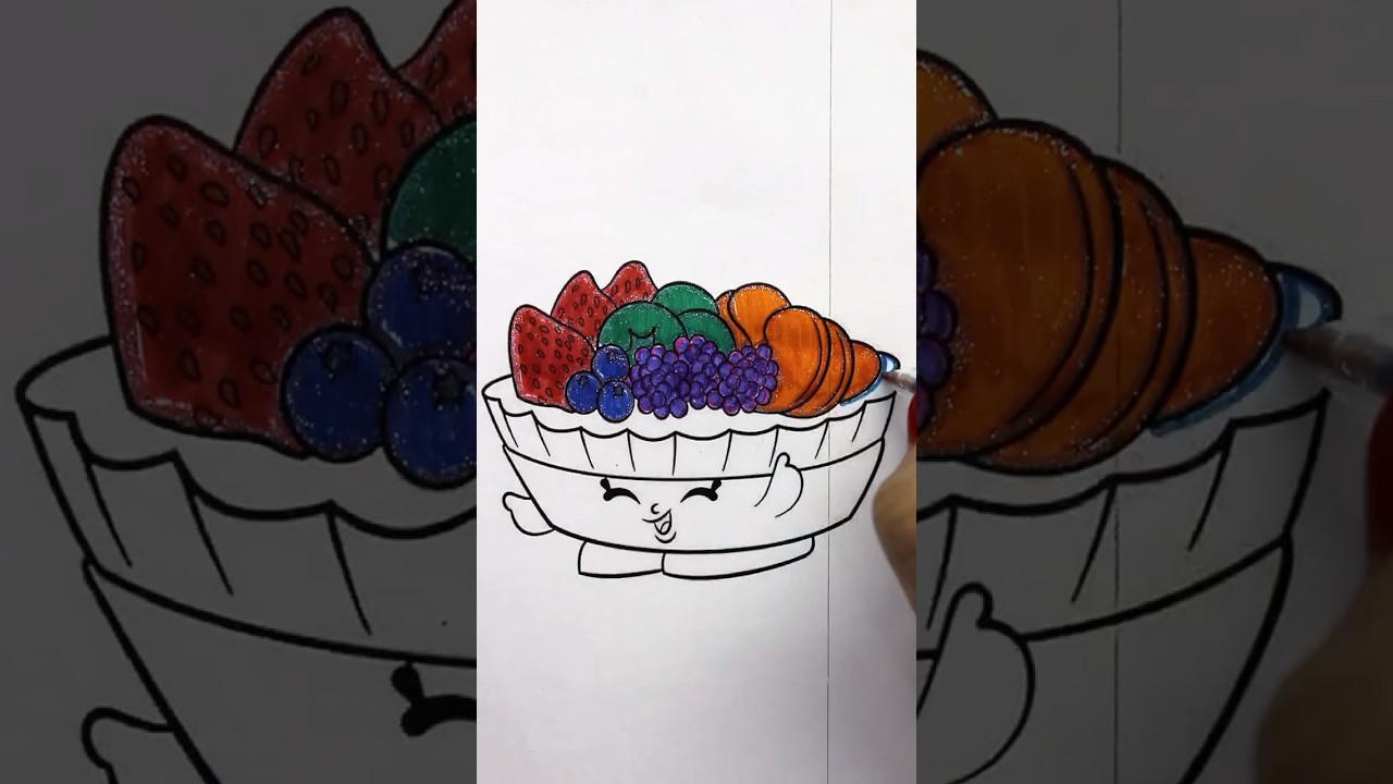 Shopkins Fifi Fruit Tart Coloring Shorts 🎨🥧🍓 