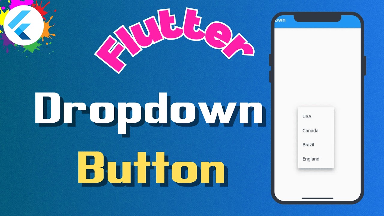 DropdownButton In Flutter | Dart Tutorial for Flutter in Bangla - YouTube