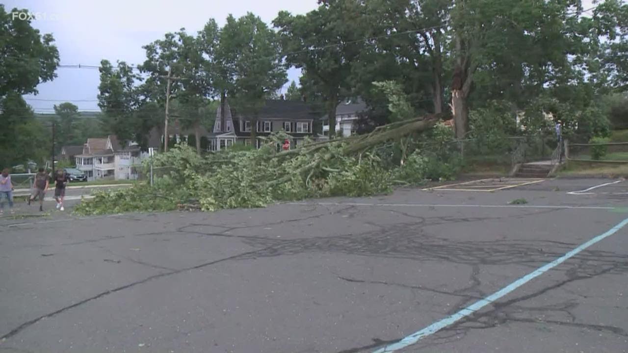 Residents in Bristol clean up debris after storm - YouTube