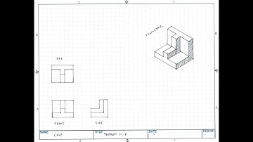 Problem 1-1-F Multiview Drawing