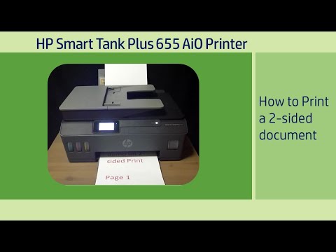 HP Smart Tank 500 | 515 | 519 | 615 | 651 | 655 Printer : How to Print a 2 sided Document