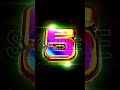 【sample】虹色数字のカウントダウンアニメーション #effects #particles #animation #effectbackground