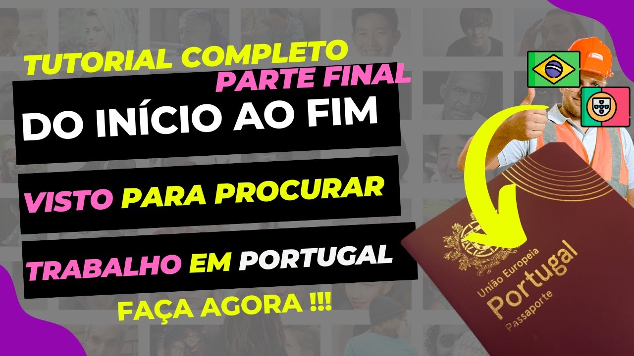 Visto VFS 100 Liberado Procura De Trabalho Portugal TUTORIAL DO