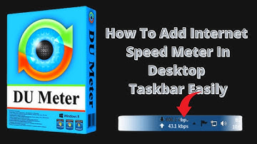 How To Add Internet Speed Meter In Desktop Taskbar Easily
