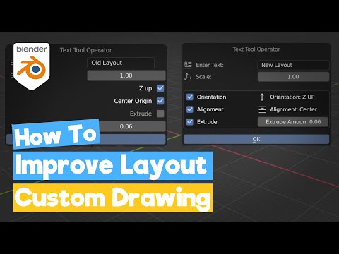 Blender Python Tutorial : Custom Drawing / Layout Improvements [learn python for beginners]