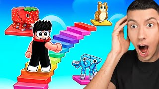 CONSTRUIRE DES ESCALIERS POUR DES BRAINROTS ROBLOX...