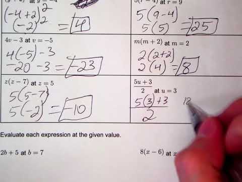 10:23 Evaluating Expressions
