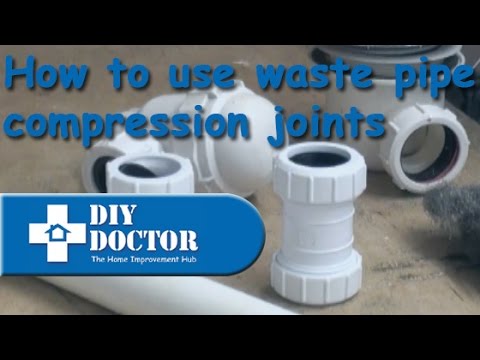Waste pipe compression